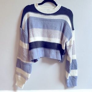 Cropped Striped Sweater Women’s size small